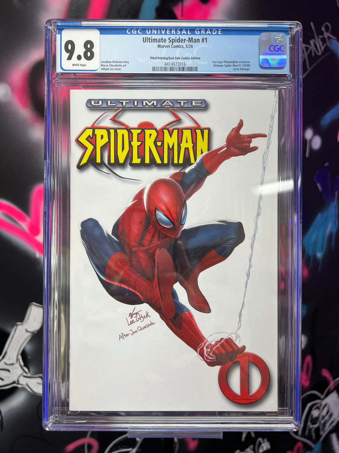 ULTIMATE SPIDER-MAN #1 INHYUK LEE FAN EXPO PHILLY CGC 9.8