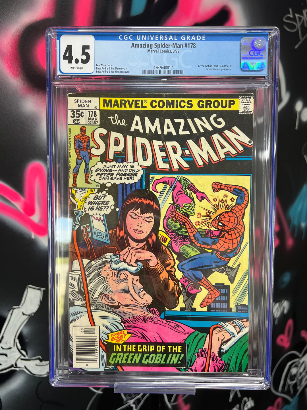 Amazing Spider-Man #178 Newsstand CGC 4.5