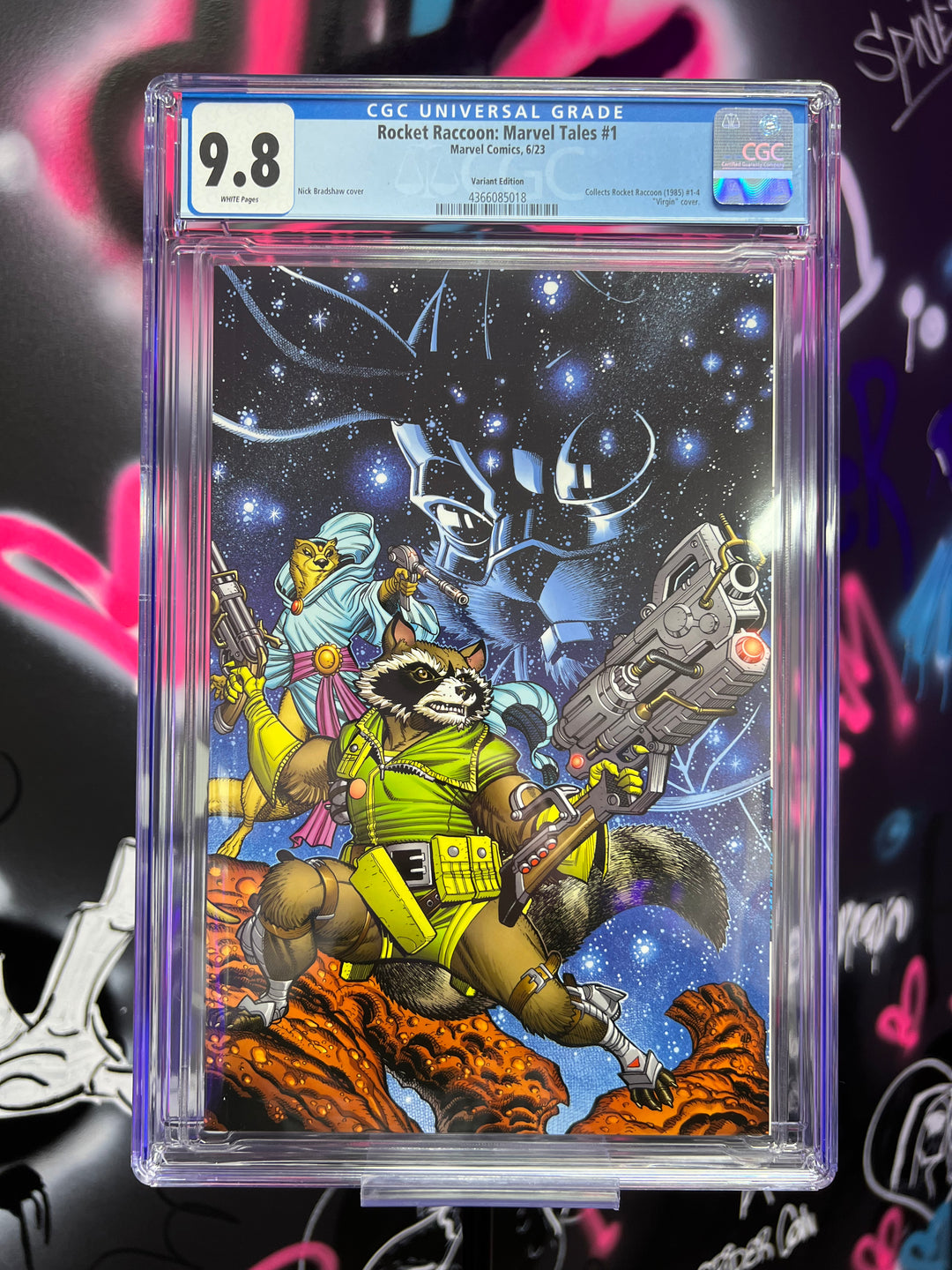 ROCKET RACCOON MARVEL TALES 1 Bradshaw 1:50 Virgin CGC 9.8