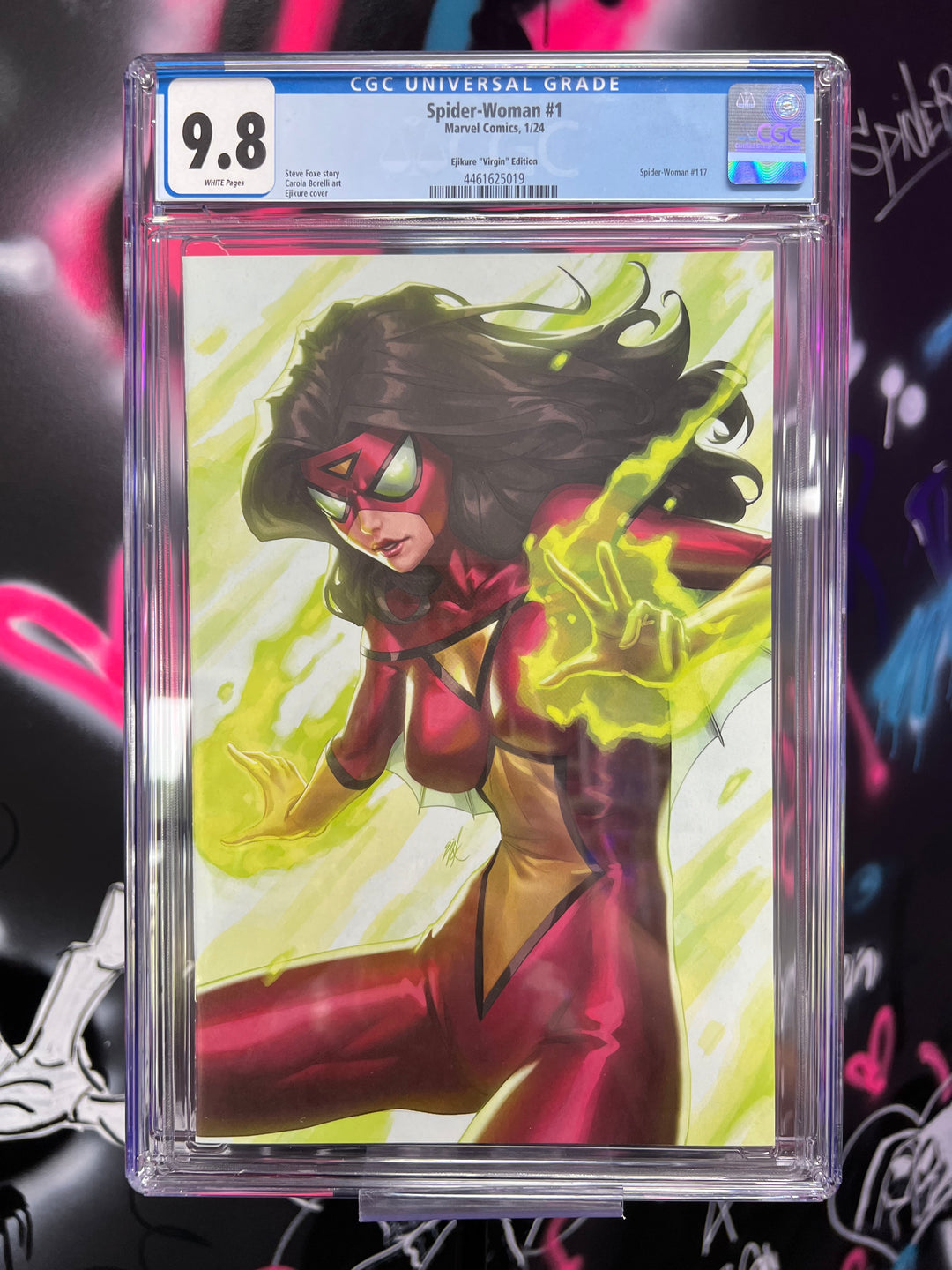 SPIDER-WOMAN #1 EJIKURE 1:100 CGC 9.8