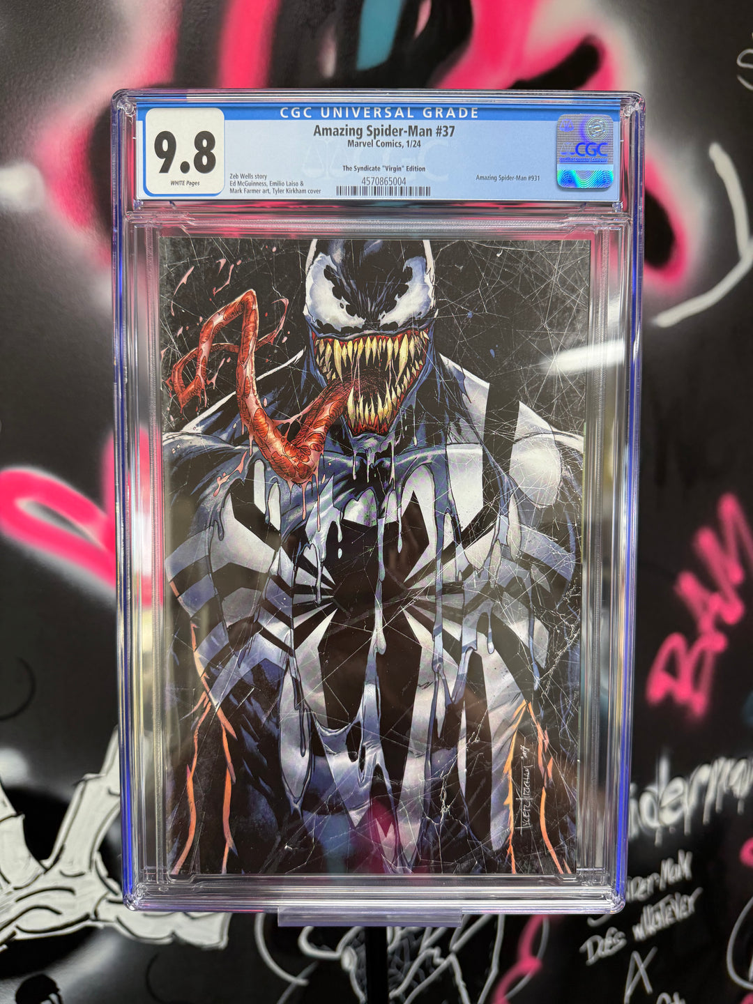 Amazing Spider-Man #37 Tyler Kirkham Exclusive Virgin CGC 9.8