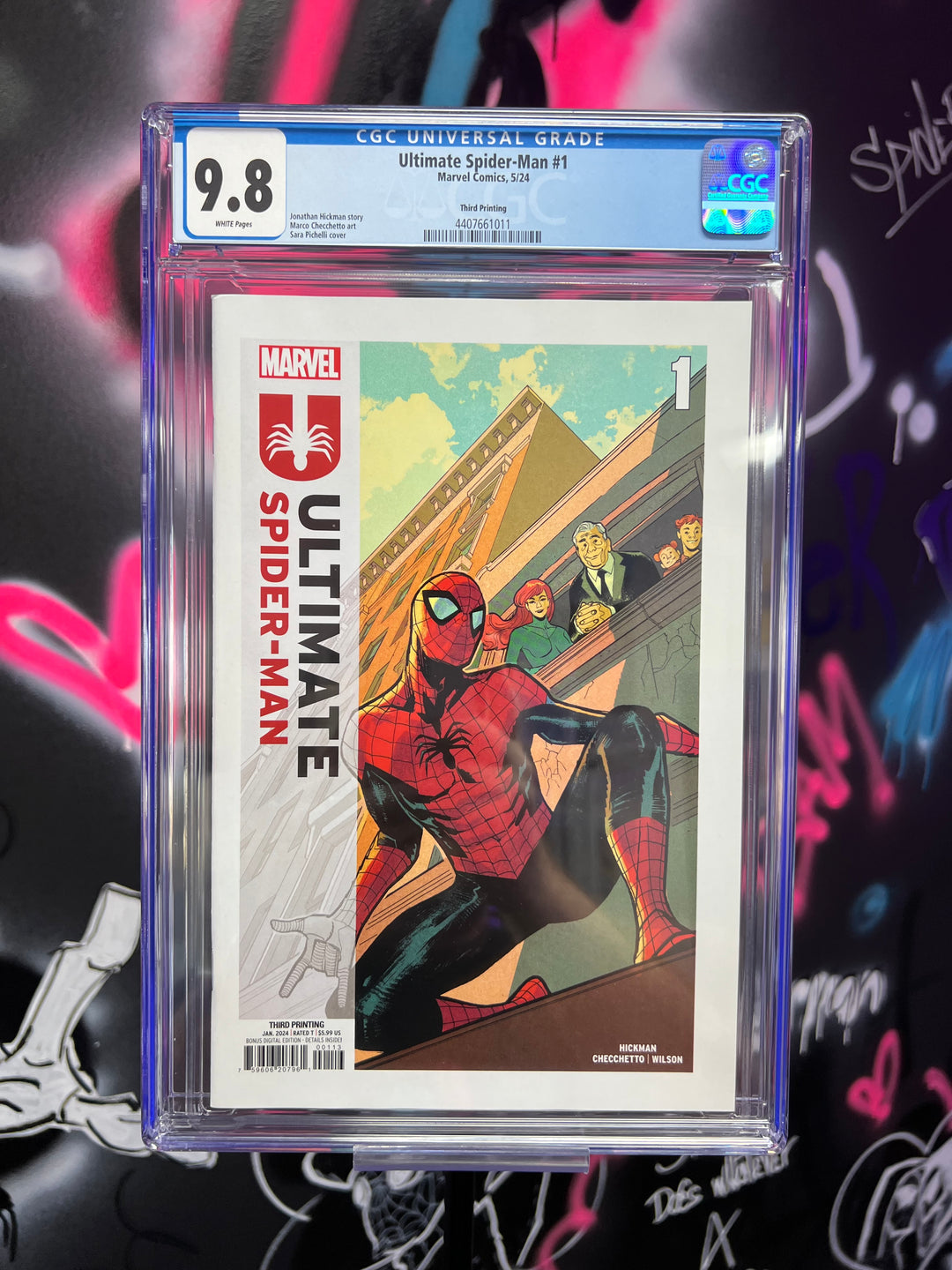 ULTIMATE SPIDER-MAN #1 SARA PICHELLI 3RD PRINTING CGC 9.8