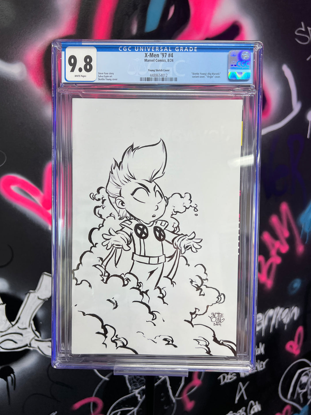 X-MEN '97 #4 SKOTTIE YOUNG 1:50 SKETCH CGC 9.8