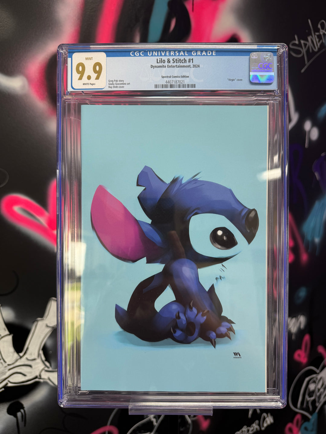Lilo & Stitch 1 Huy Dinh Negative Space Rare Exclusive CGC 9.9