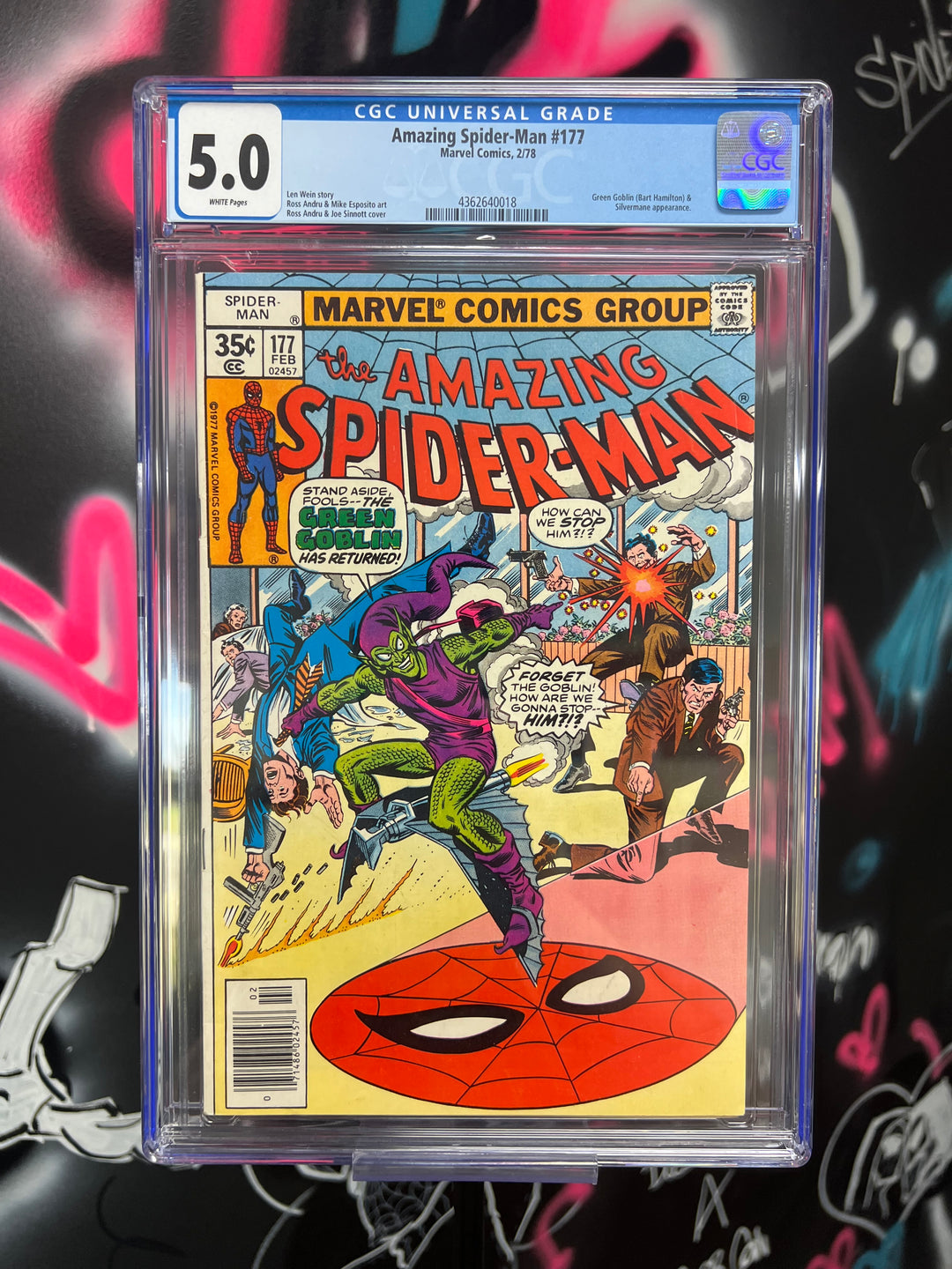 Amazing Spider-Man #177 Newsstand CGC 5.0