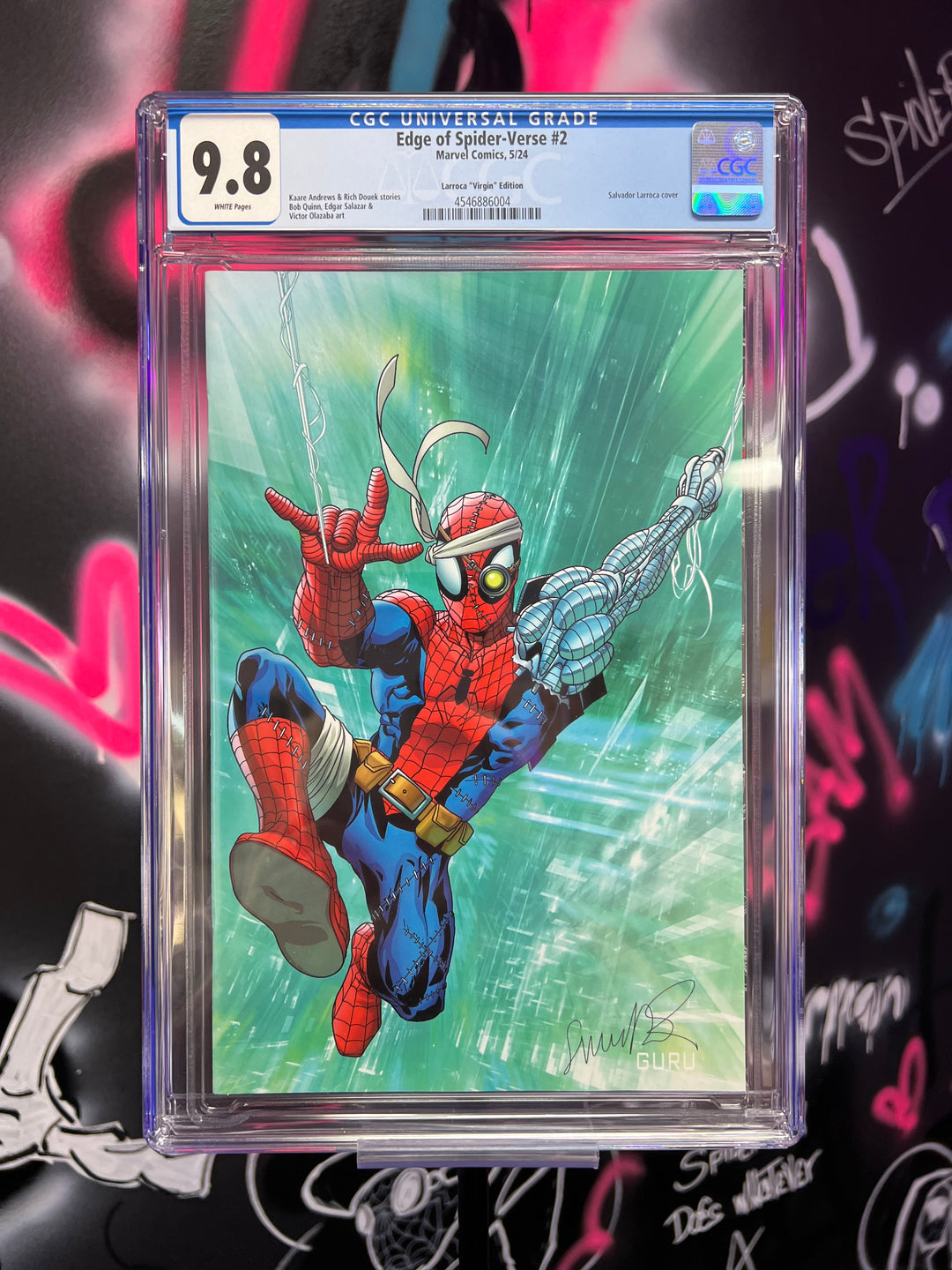 Edge of Spider-Verse #2 1:50 Larroca Virgin CGC 9.8