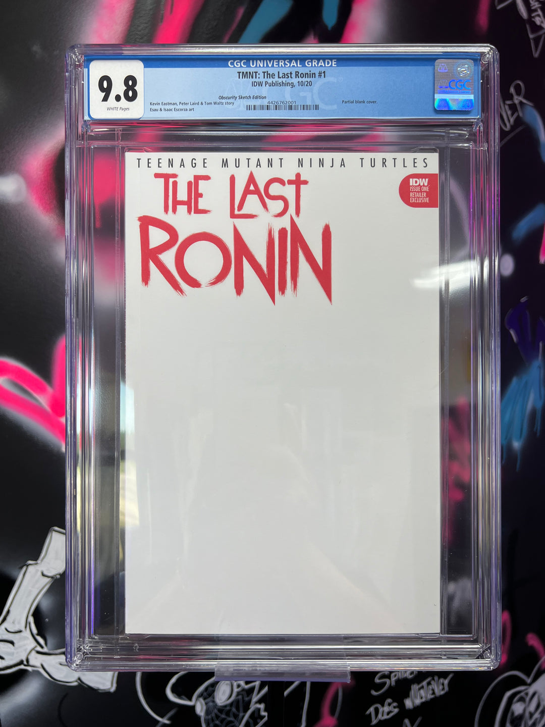 TMNT Last Ronin 1 Kevin Eastman Fan Club Blank CGC 9.8