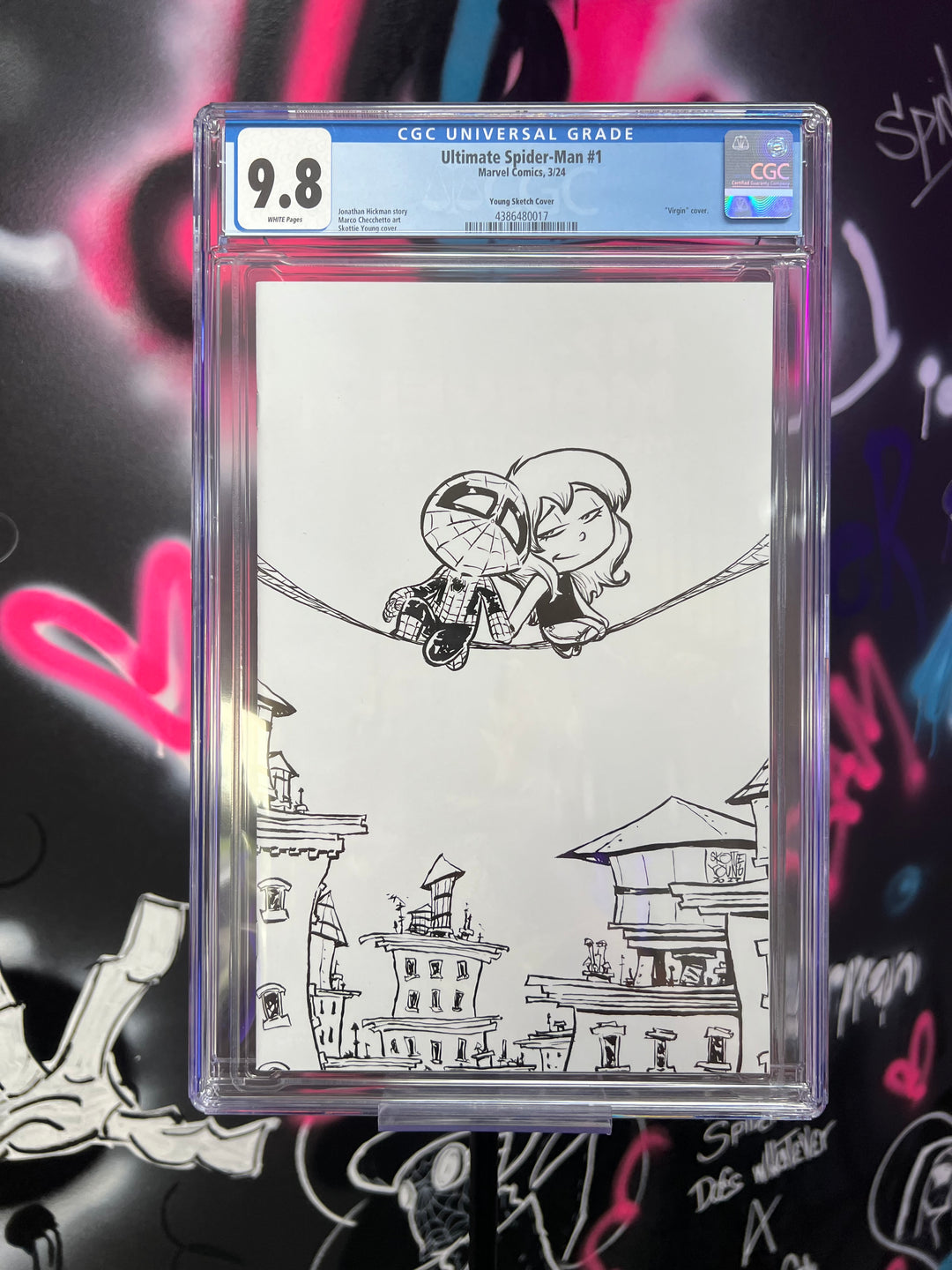 Ultimate Spider-man #1 Skottie Young Sketch Exclusive CGC 9.8