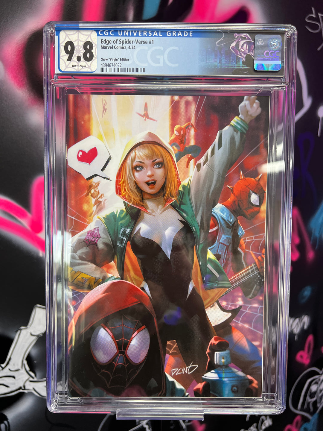 EDGE OF SPIDER-VERSE 1 DERRICK CHEW 1:100 CGC 9.8