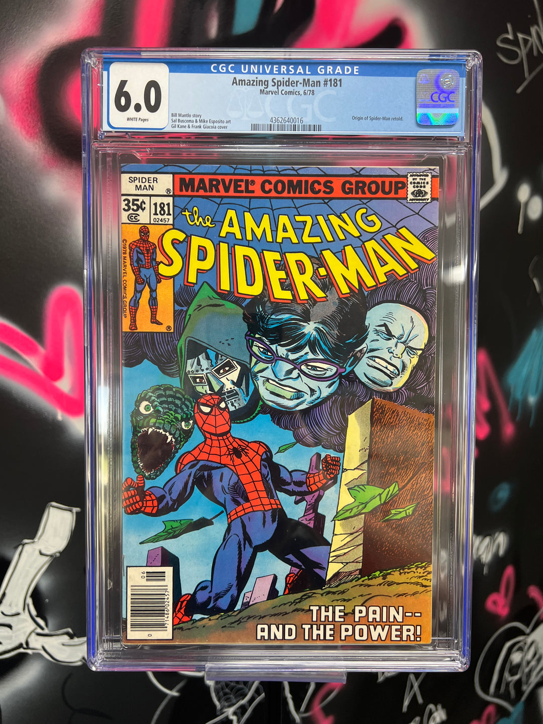 Amazing Spider-Man #181 Newsstand CGC 6.0