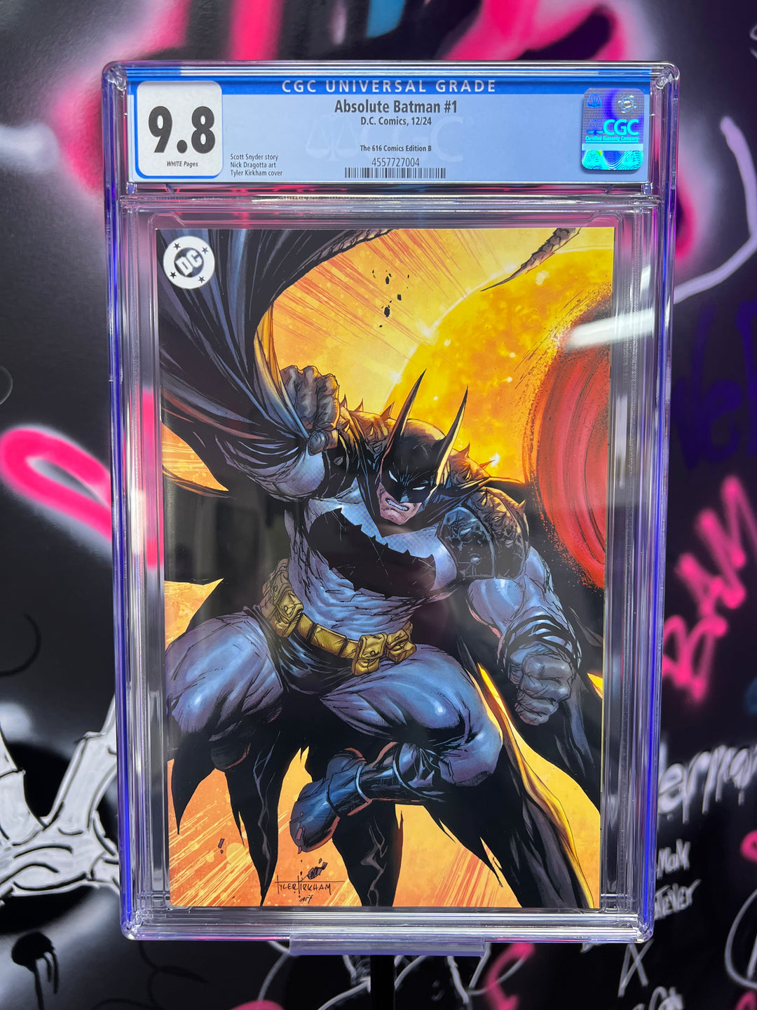 ABSOLUTE BATMAN 1 TYLER KIRKHAM VIRGIN CGC 9.8