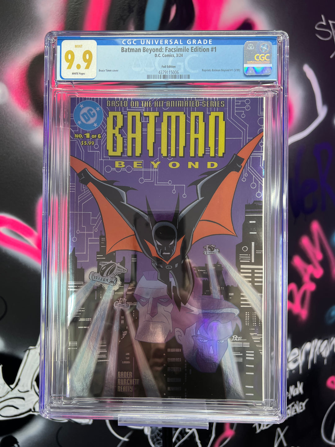 BATMAN BEYOND #1 BRUCE TIMM FOIL CGC 9.9