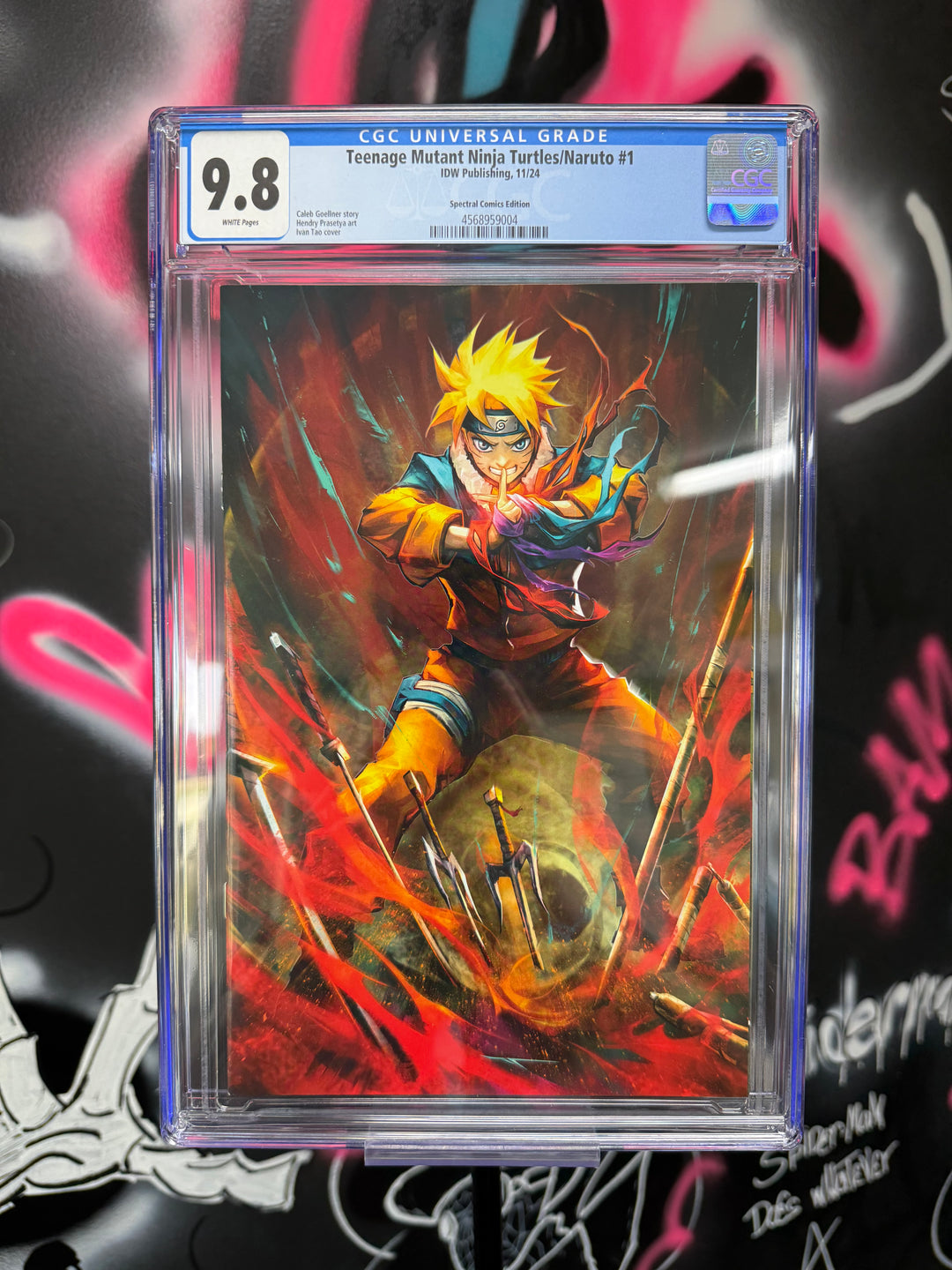 TMNT x Naruto #1 Ivan Tao Virgin CGC 9.8