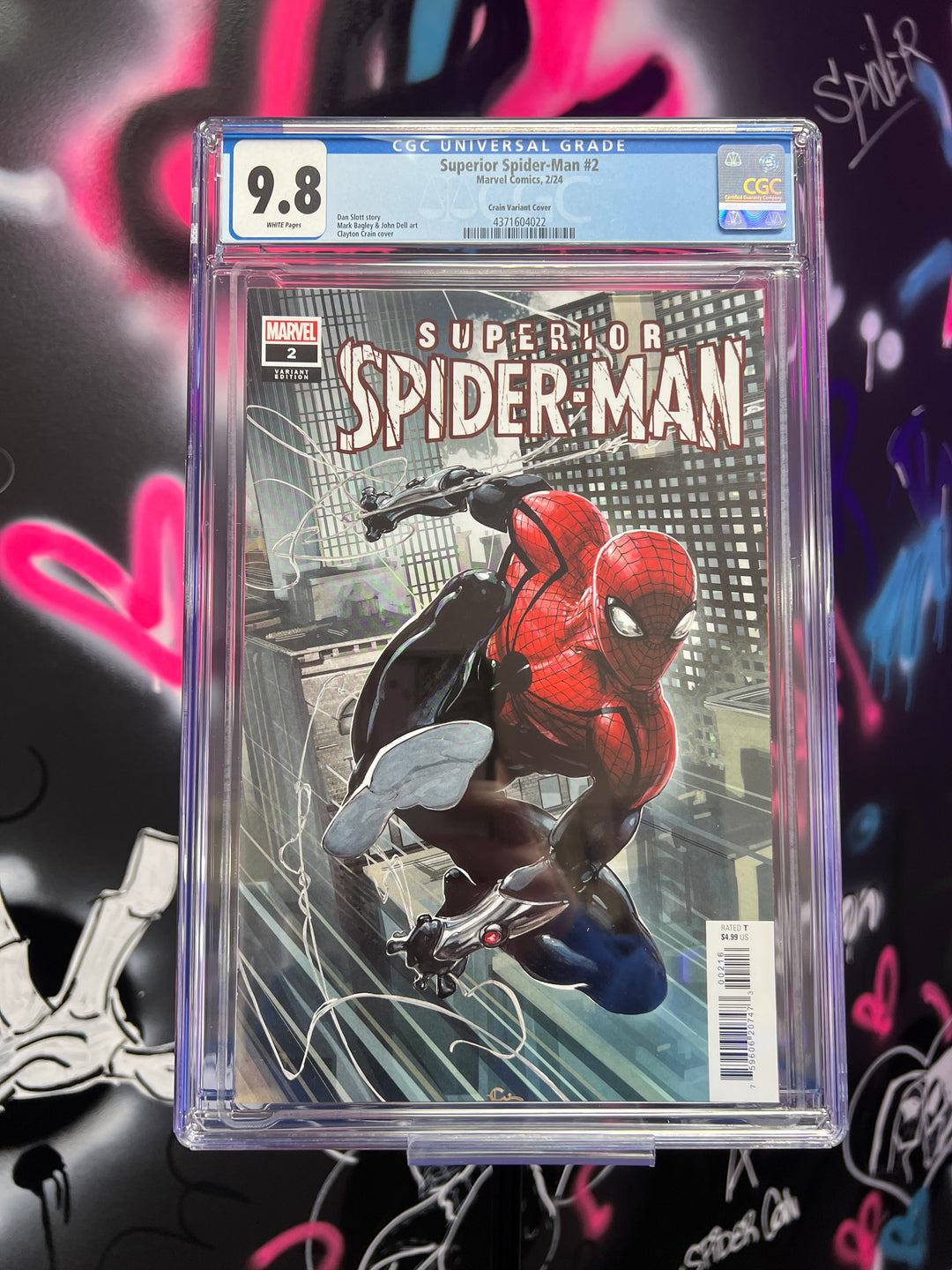 SUPERIOR SPIDER-MAN #2 1:25 CLAYTON CRAIN CGC 9.8