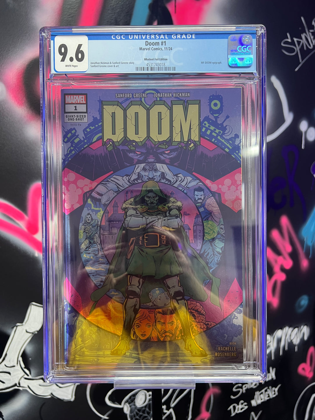 DOOM #1 WHATNOT EXCLUSIVE FOIL CGC 9.6