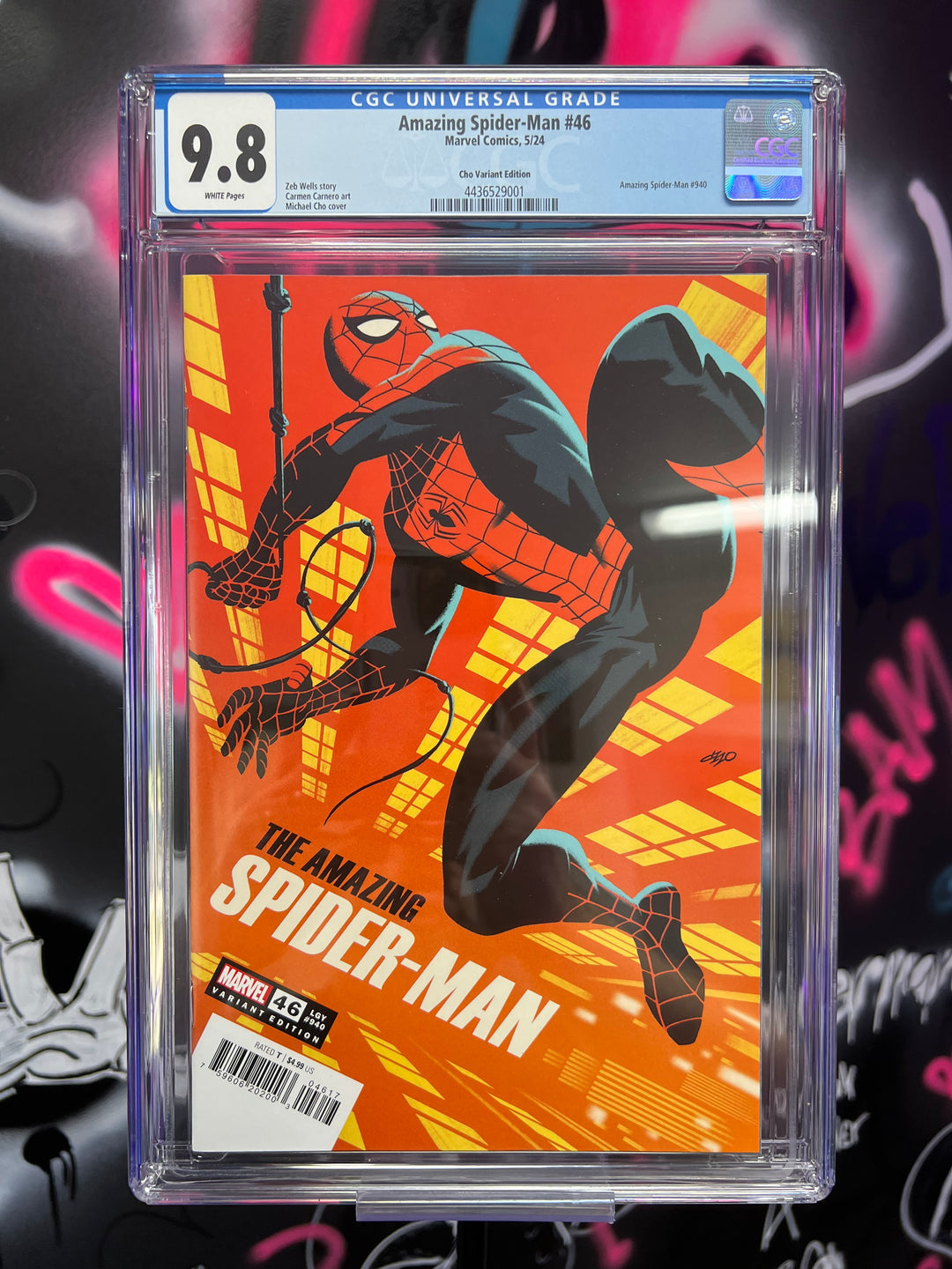 AMAZING SPIDER-MAN 46 MICHAEL CHO 1:25 CGC 9.8