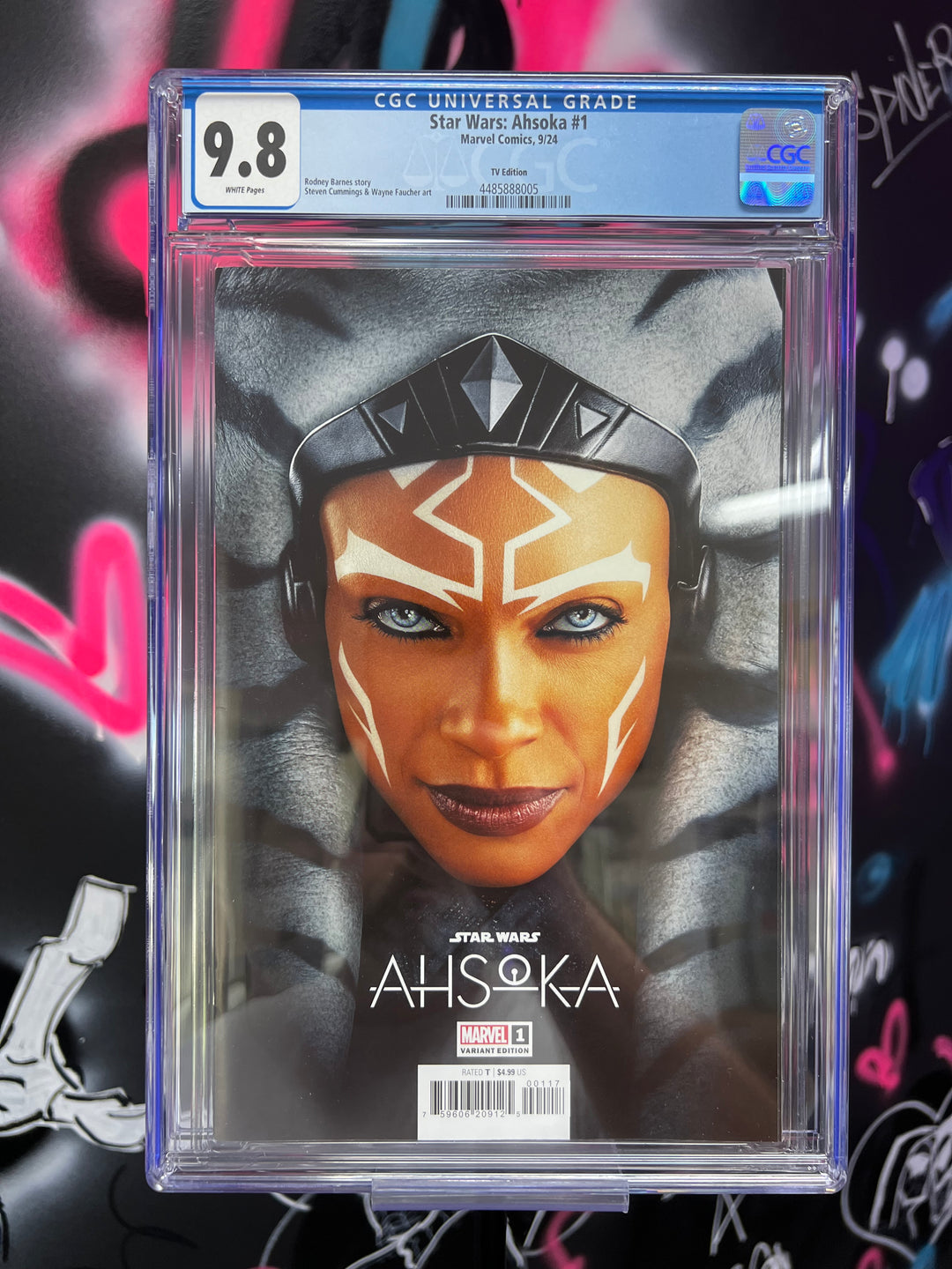 STAR WARS AHSOKA #1 CGC 9.8 ROSARIO DAWSON 1:25 TV VARIANT CGC 9.8