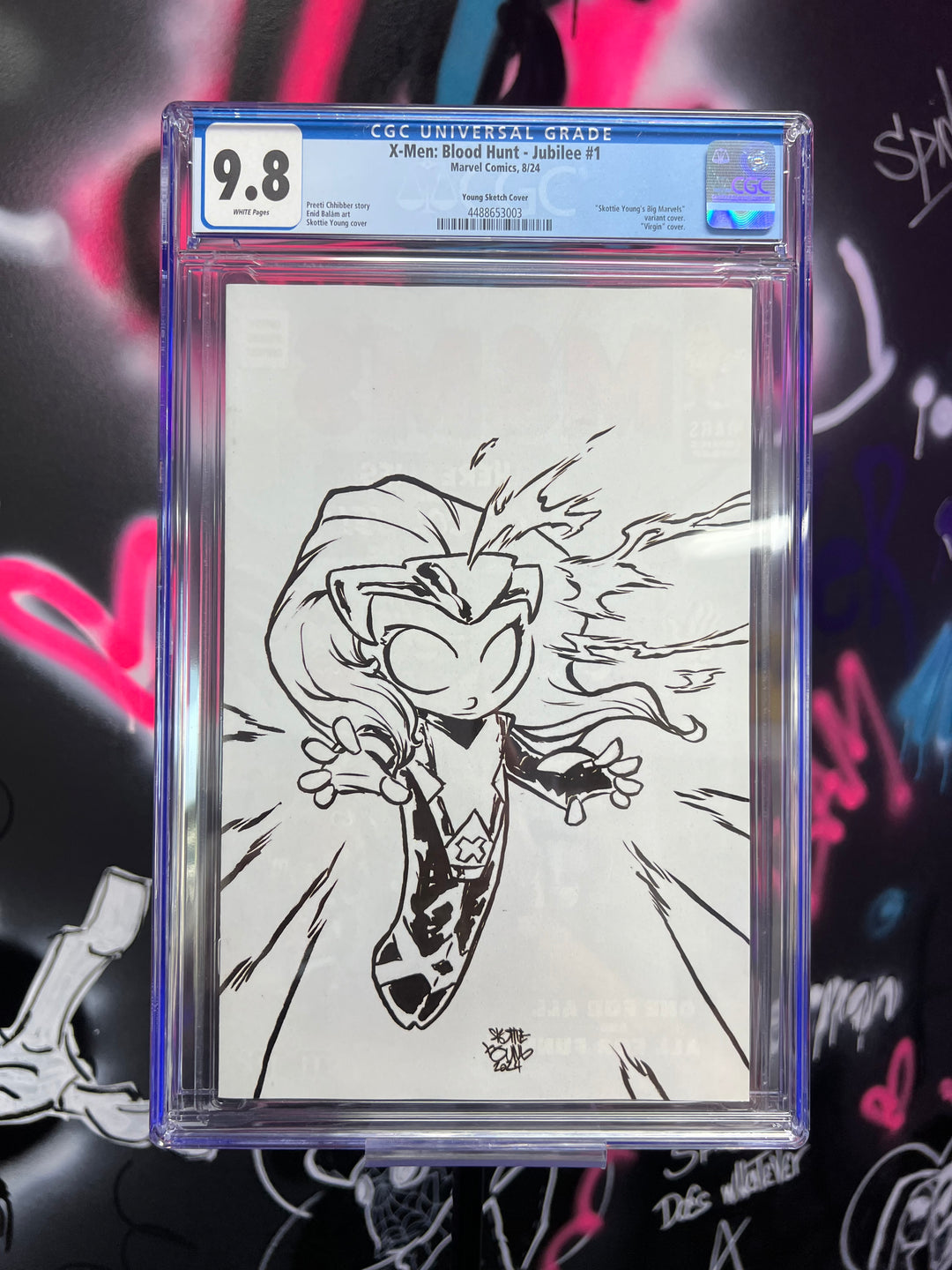X-MEN: BLOOD HUNT - JUBILEE #1 SKOTTIE YOUNG 1:50 SKETCH CGC 9.8