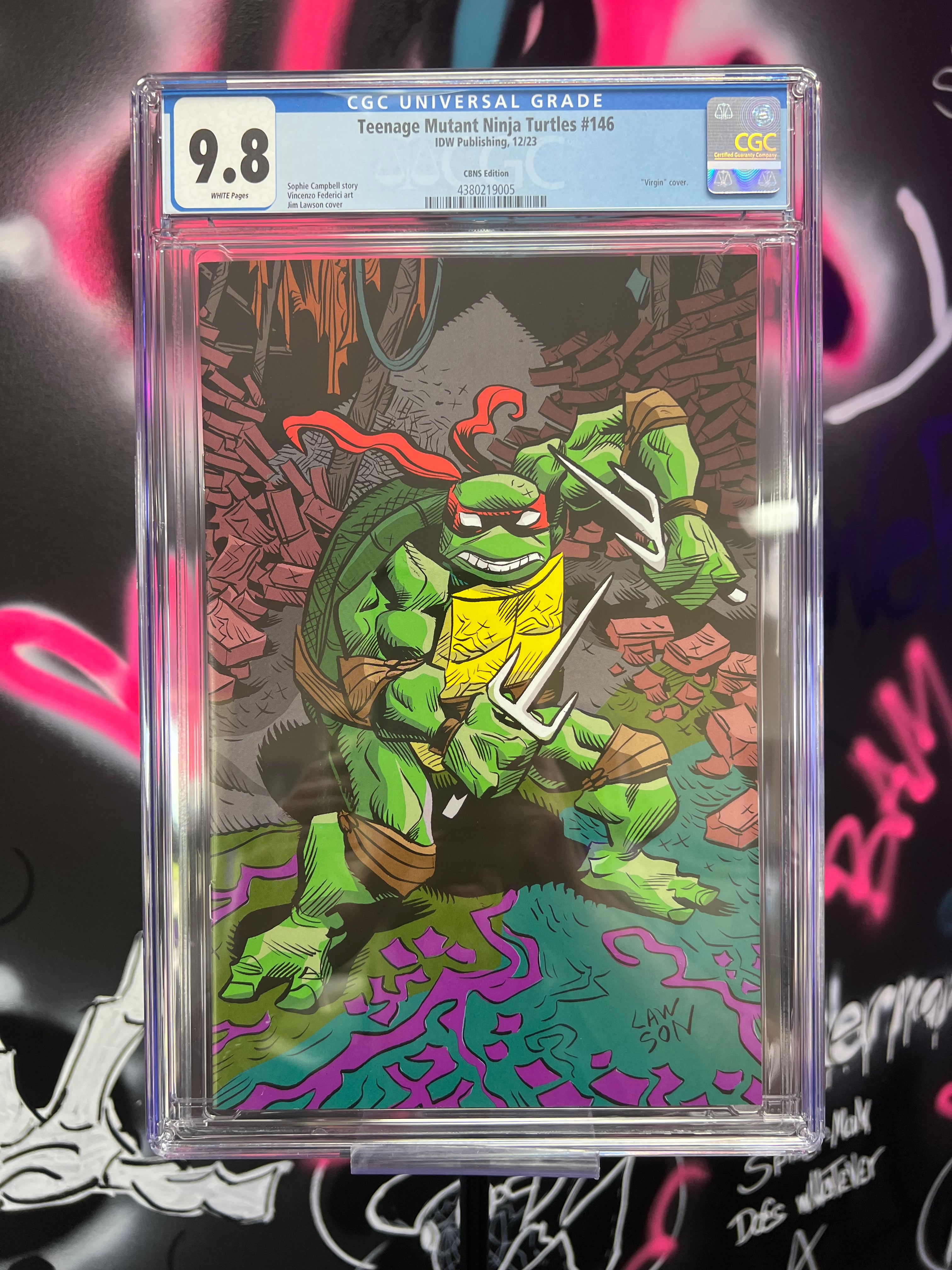 Teenage Mutant Ninja Turtles 146 Lawson Virgin Cgc 98 Lostboy Comics 0011