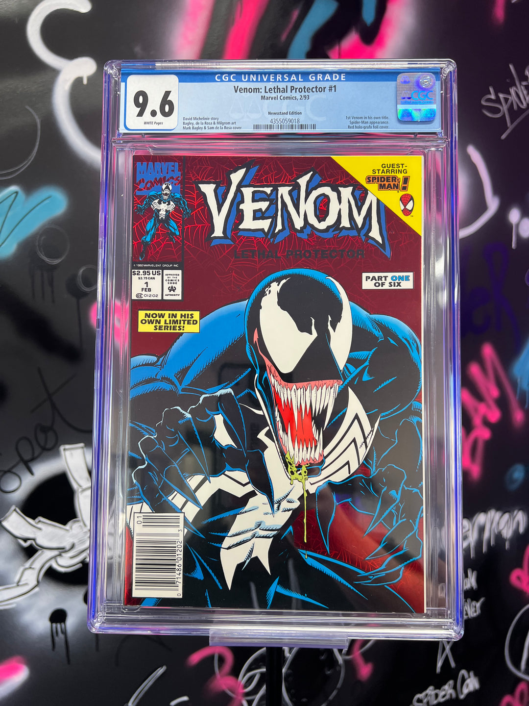 Venom Lethal Protector 1 Newsstand CGC 9.6