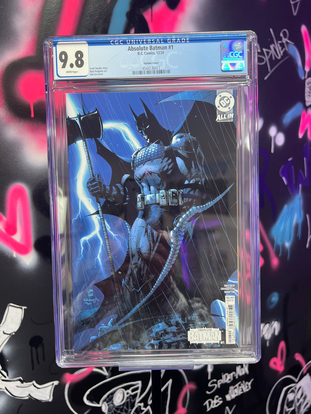 ABSOLUTE BATMAN #1 1ST PRINT JIM LEE CGC 9.8