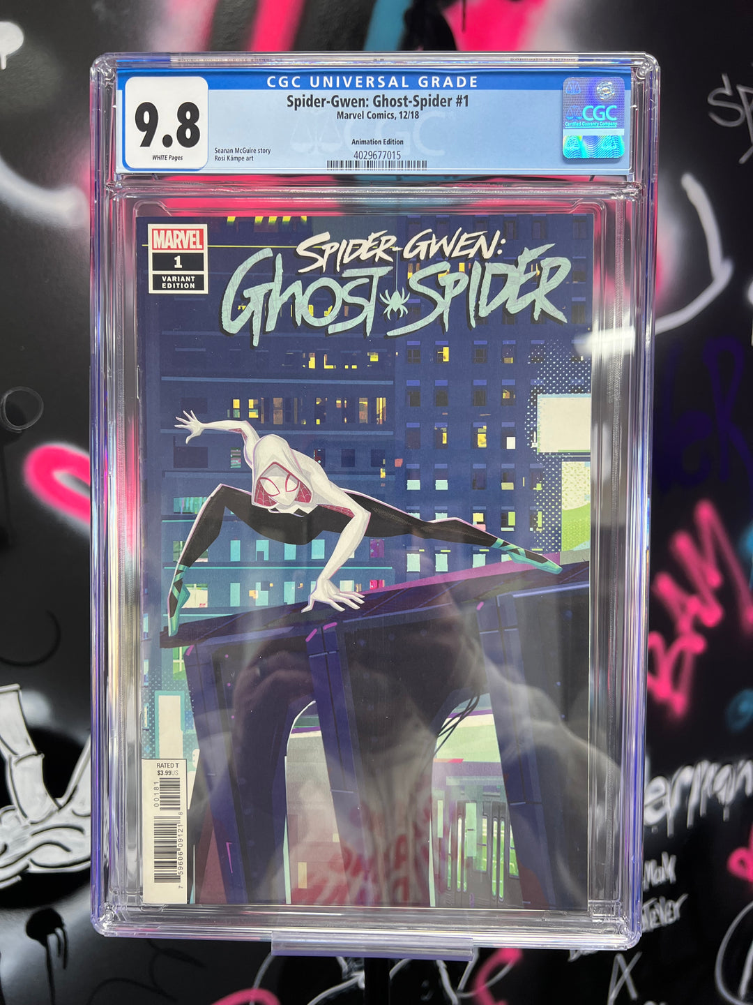 Spider Gwen Ghost Spider #1 Animation Variant CGC 9.8