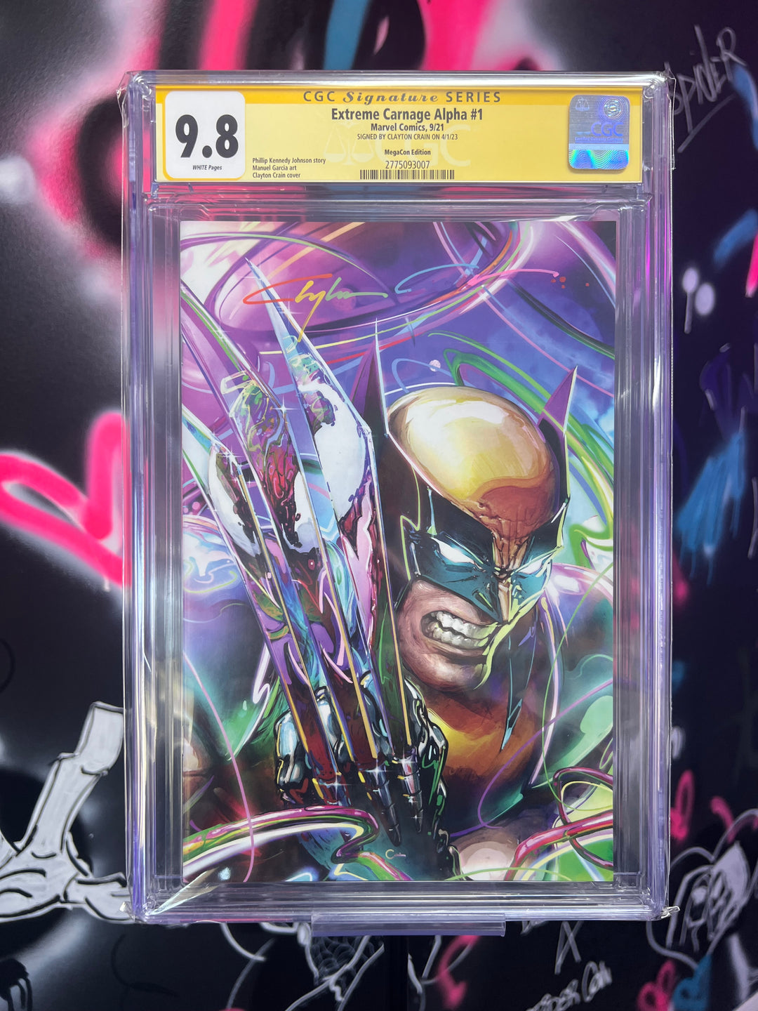 Extreme Carnage Alpha #1 CGC 9.8 SS Clayton Crain