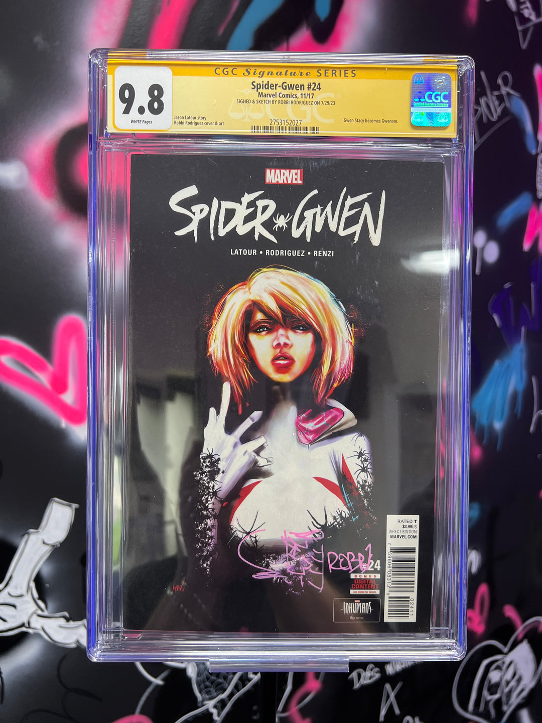 Spider-Gwen #24 CGC 9.8 SS Robbi Rodriguez