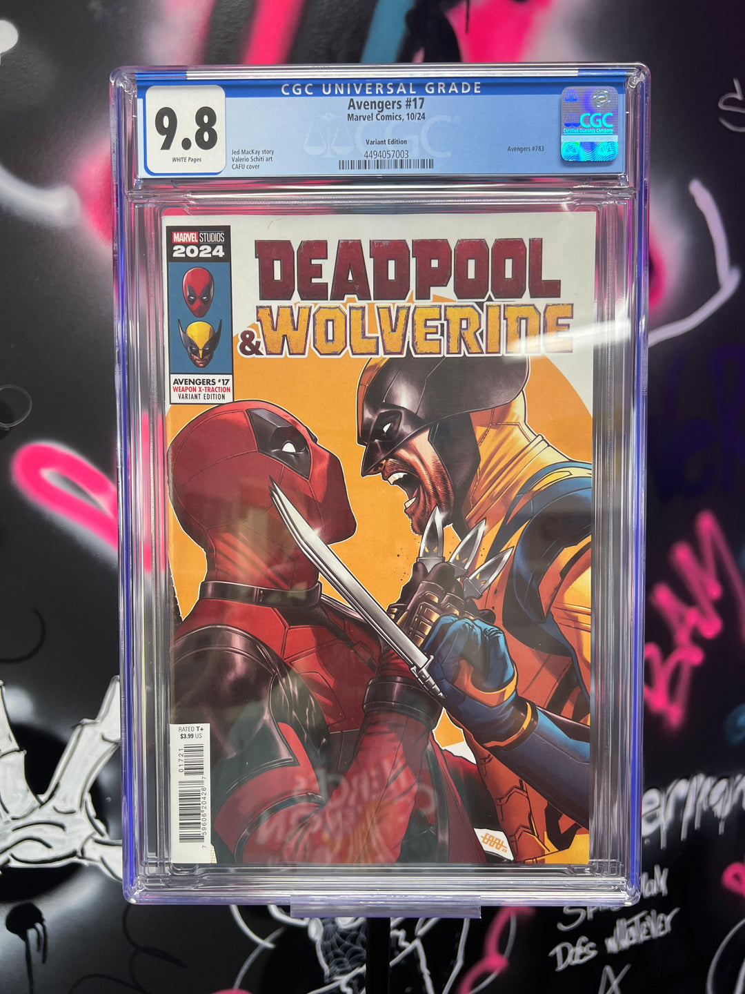 AVENGERS #17 CAFU DEADPOOL & WOLVERINE WEAPON X-TRACTION CGC 9.8