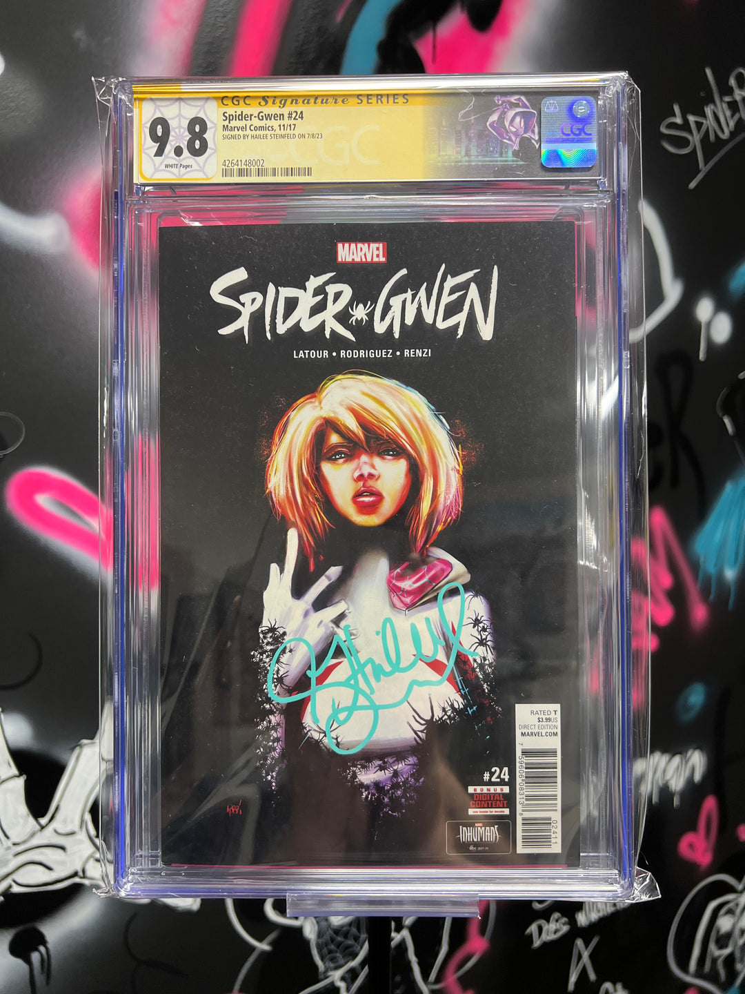 Spider-Gwen 24 CGC 9.8 SS Hailee Steinfeld