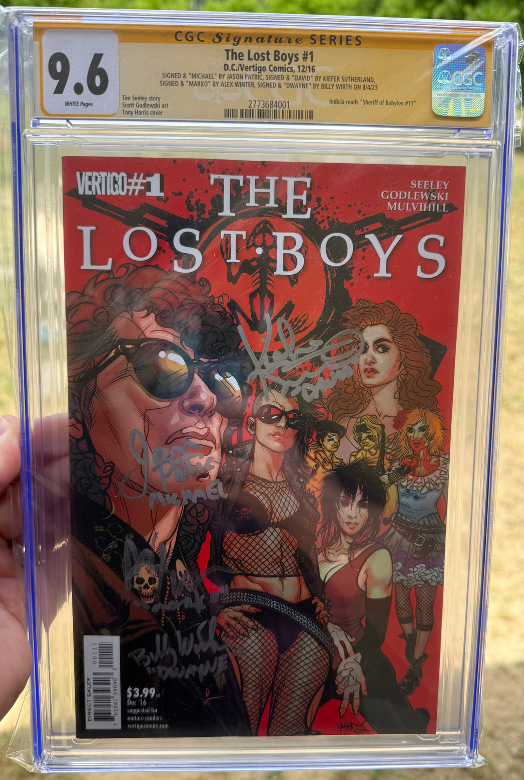 Lostboys #1 CGC 9.6 4x Signed