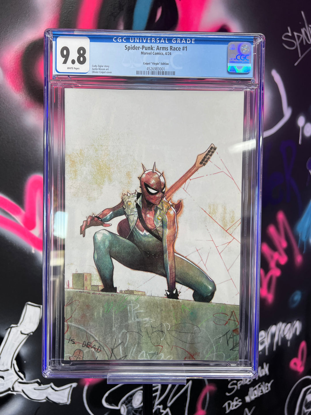 SPIDER-PUNK ARMS RACE #1 COIPEL 1:100 CGC 9.8