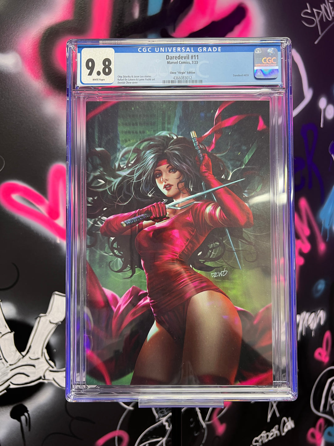 Daredevil 11 Derrick Chew 1:50 Virgin Elektra CGC 9.8