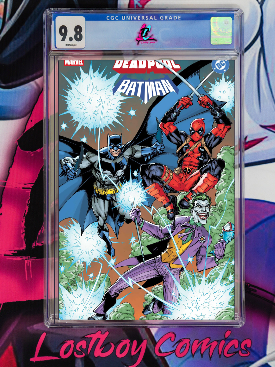 MARVEL/DC: DEADPOOL/BATMAN #1 MARK BAGLEY FOIL CGC 9.8