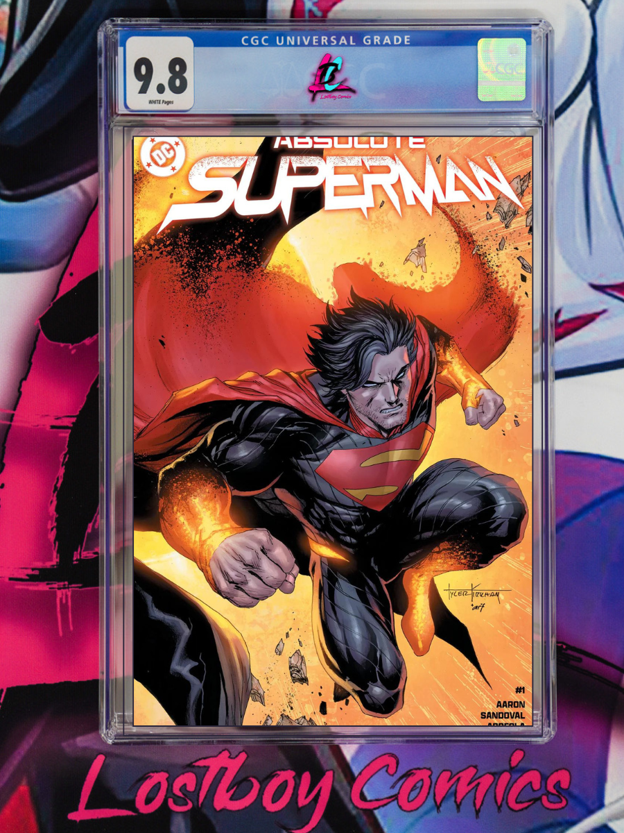 ABSOLUTE SUPERMAN 1 TYLER KIRKHAM TRADE CGC 9.8 – Lostboy Comics
