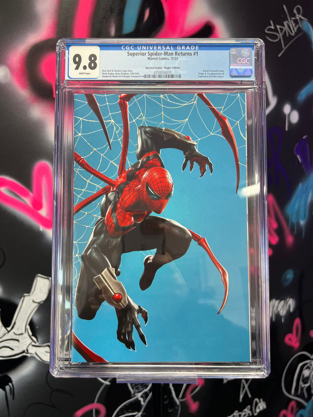 Superior Spider-Man: Returns 1 Grassetti Virgin CGC 9.8