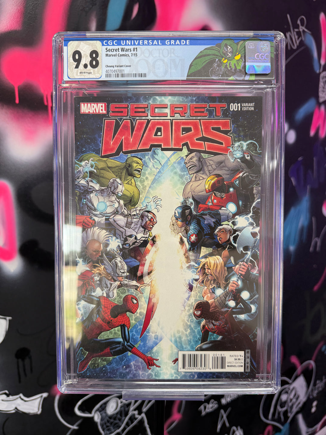 Secret Wars 1 Cheung 1:100 CGC 9.8