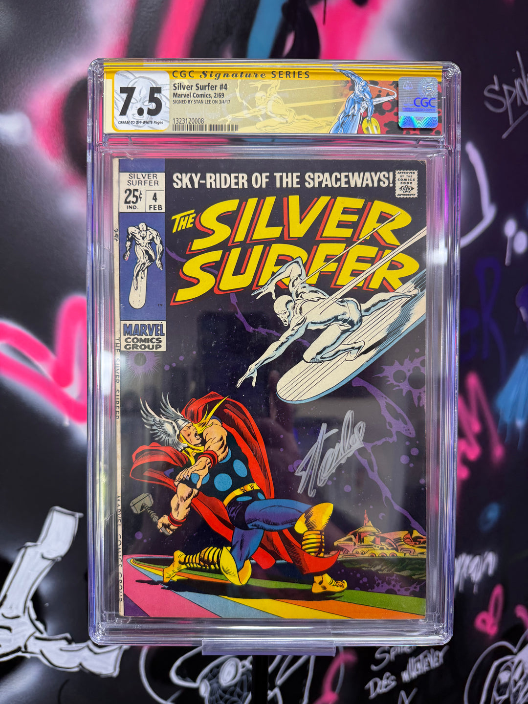Silver Surfer #4 CGC 7.5 SS Stan Lee