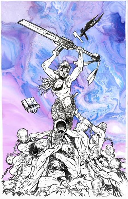 CHAINKATA #1 CVR DANIEL WARREN JOHNSON RAW ART 1:100 CGC 9.8