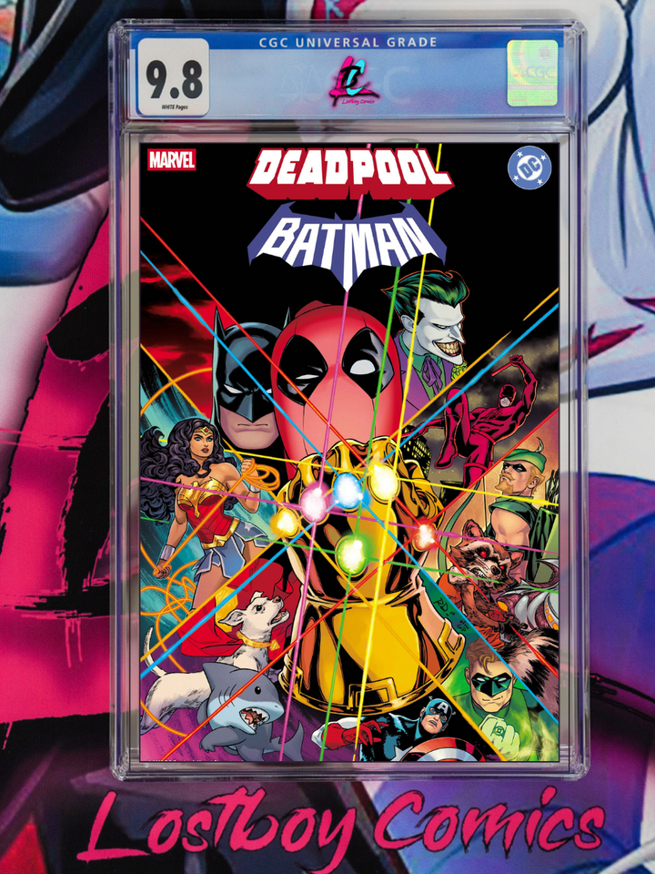 MARVEL/DC: DEADPOOL/BATMAN #1 RUSSELL DAUTERMAN HOMAGE CGC 9.8