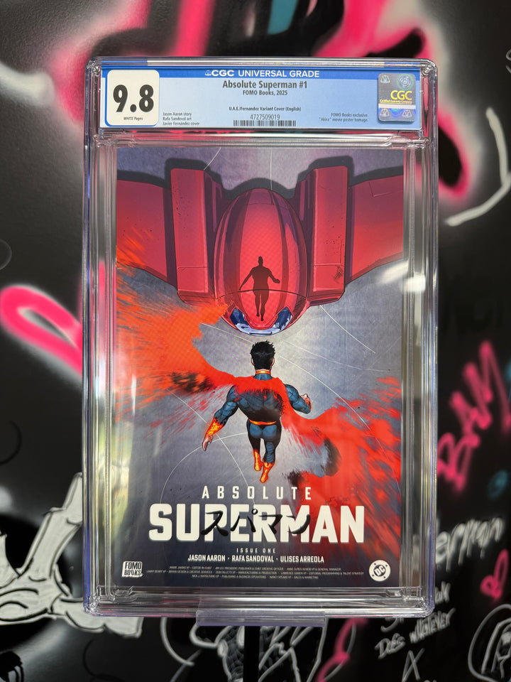 ABSOLUTE SUPERMAN #1 JAVIER FERNANDEZ AKIRA HOMAGE CGC 9.8 Plus Free Reader Copy