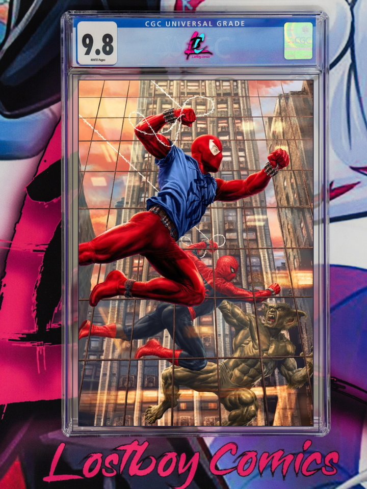 AMAZING SPIDER-MAN #25 LEE BERMEJO AMAZING VISIONS VIRGIN 1:100 CGC 9.8