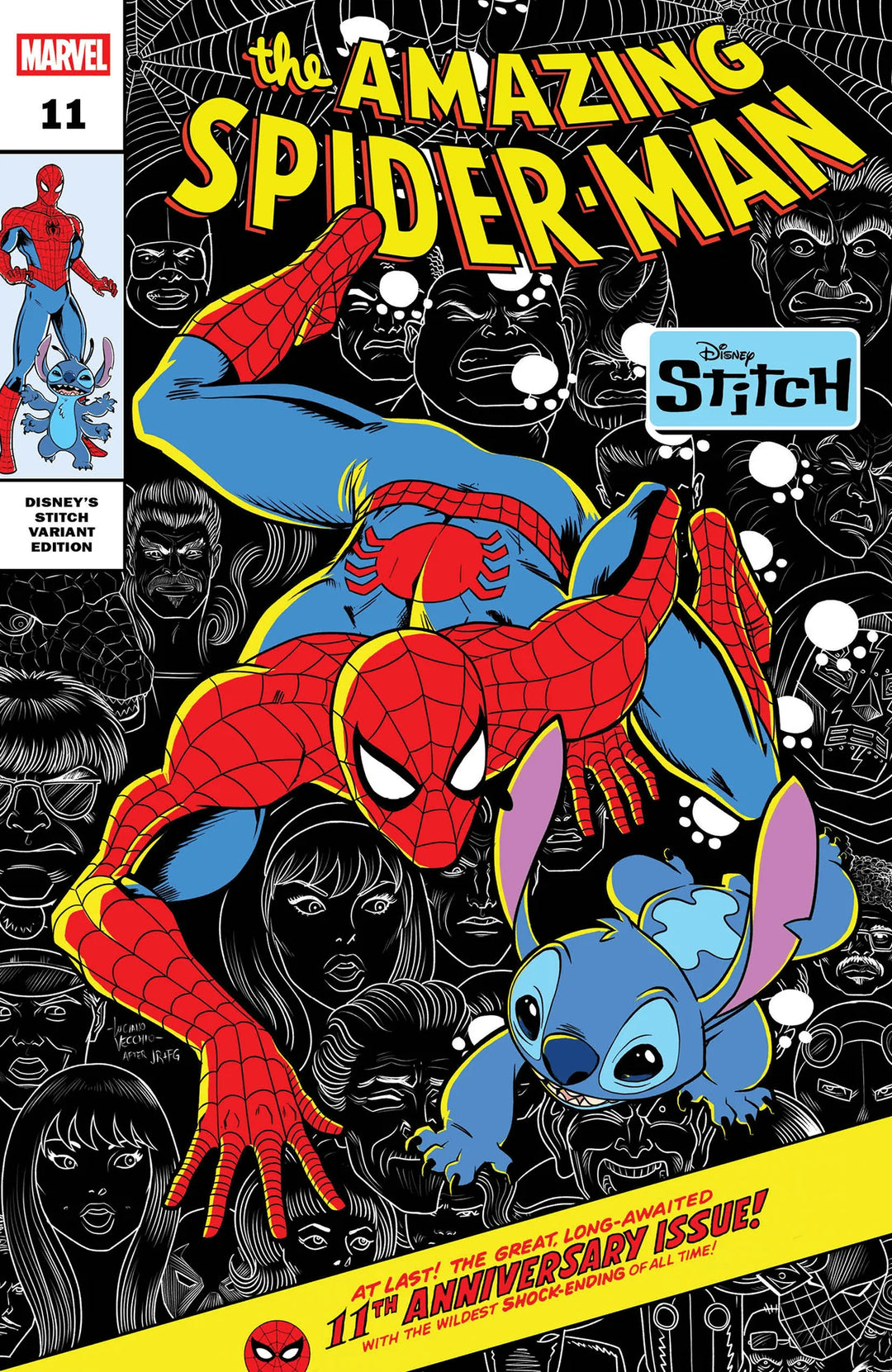 AMAZING SPIDER-MAN #11 LUCIANO VECCHIO DISNEY STITCH CGC 9.8
