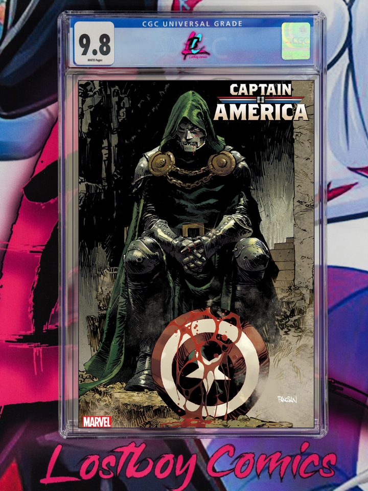 CAPTAIN AMERICA #14 DAN PANOSIAN DOOM VARIANT CGC 9.8