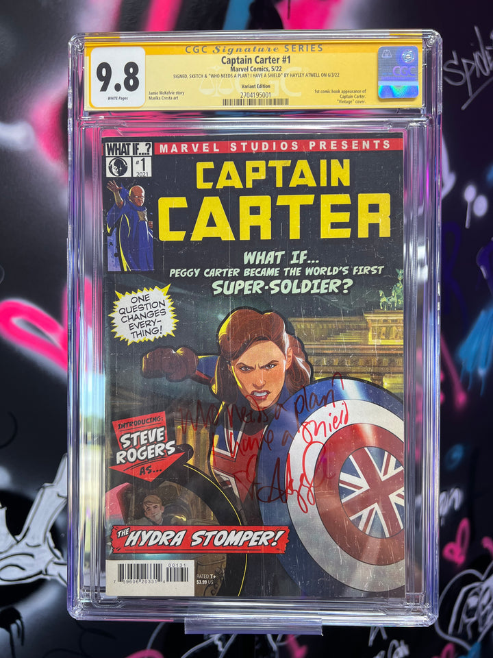 Captain Carter #1 CGC 9.8 SS Hayley Atwell