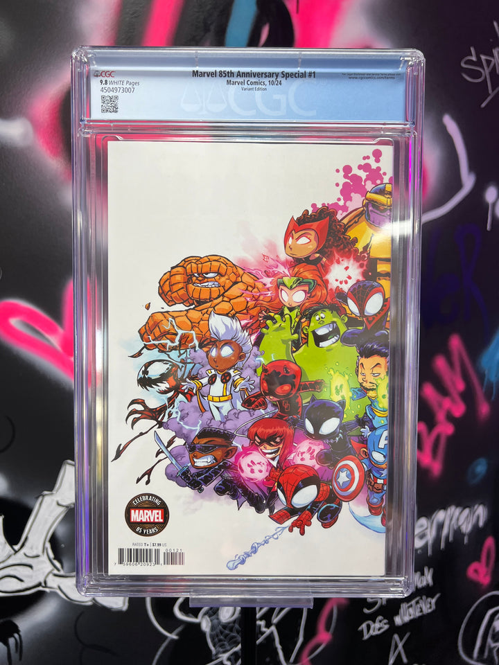 MARVEL 85TH ANNIVERSARY SPECIAL SKOTTIE YOUNG WRAPAROUND CGC 9.8