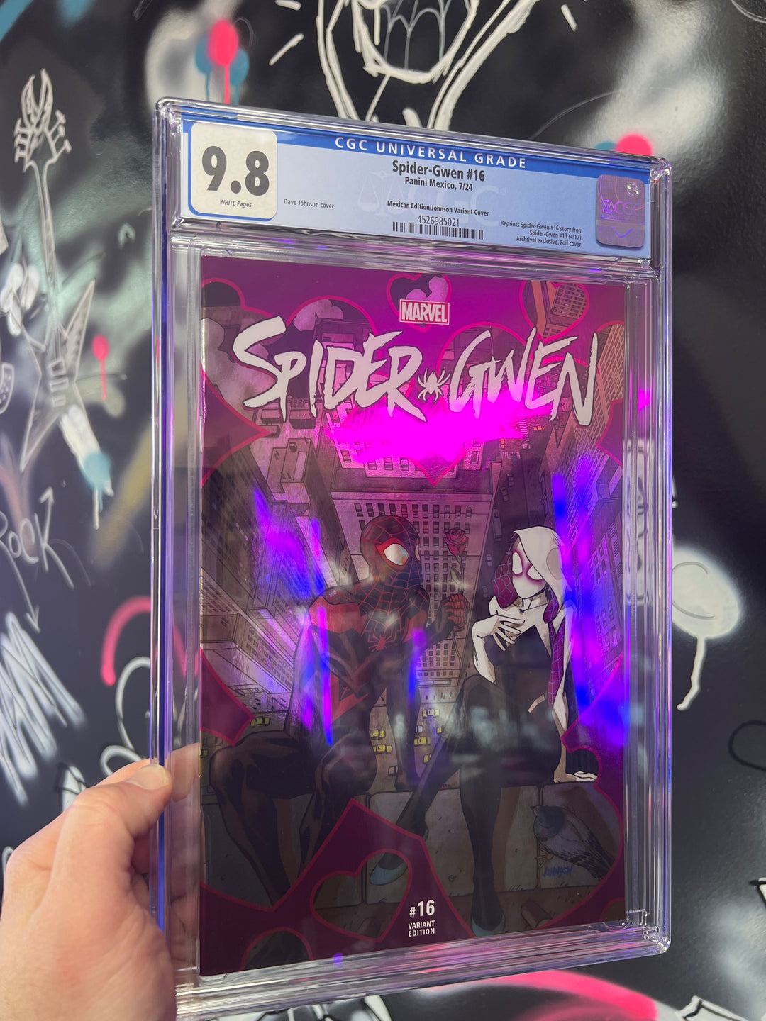 SPIDER-GWEN #16 JOHNSON MEXICAN FOIL CGC 9.8