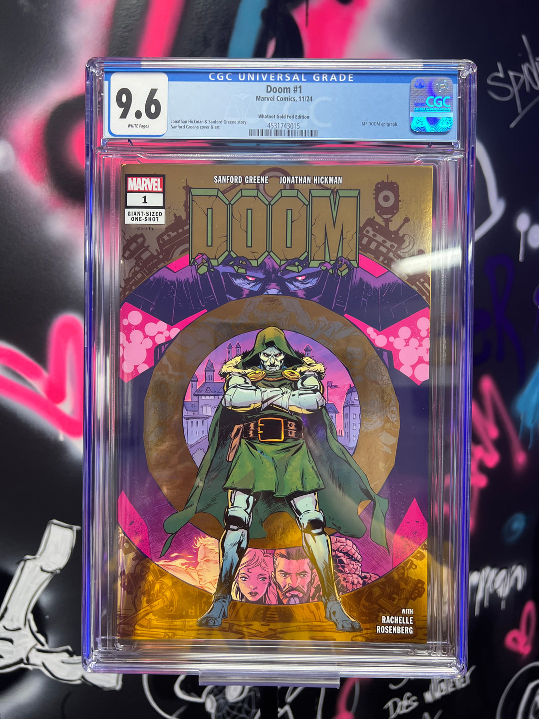 DOOM #1 WHATNOT GOLD FOIL EXCLUSIVE VARIANT CGC 9.6