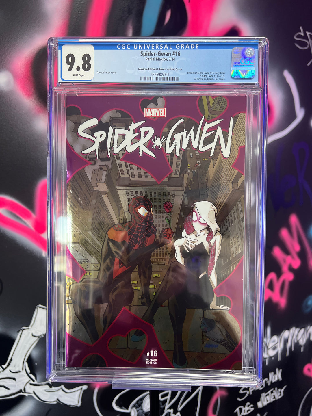 SPIDER-GWEN #16 JOHNSON MEXICAN FOIL CGC 9.8