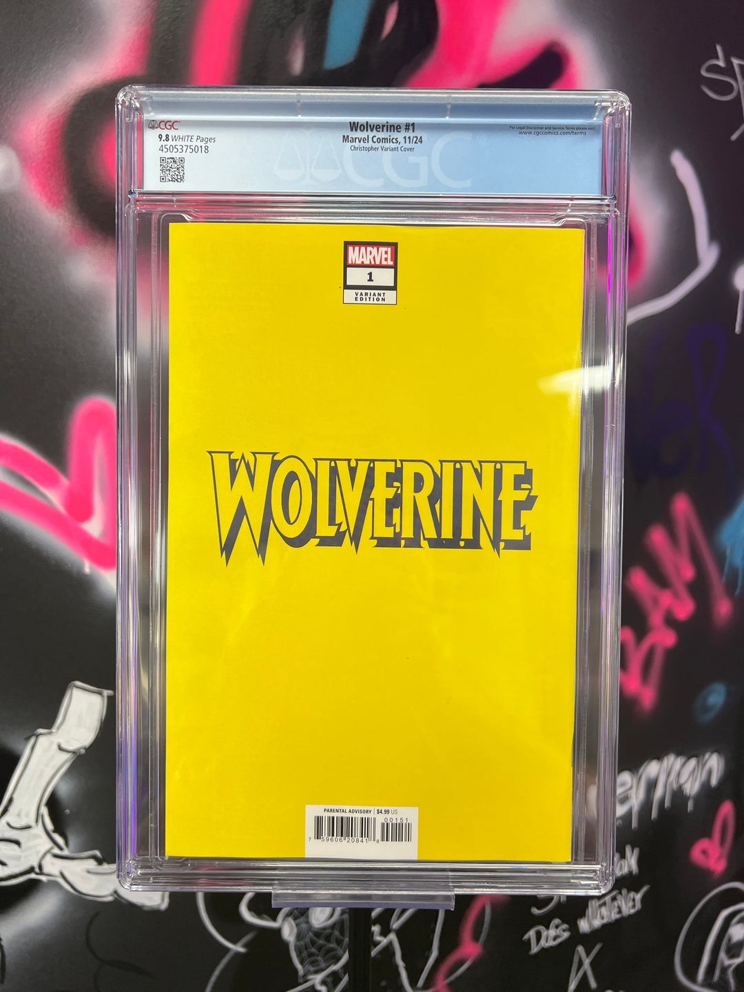 Wolverine 1 JTC Neg Space Variant CGC 9.8